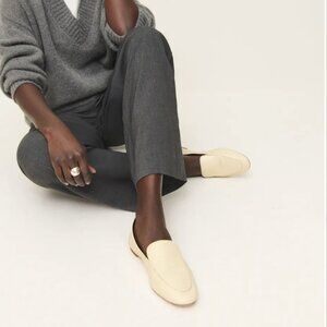 Reformation Kat Soft Loafer Ivory - Size 7